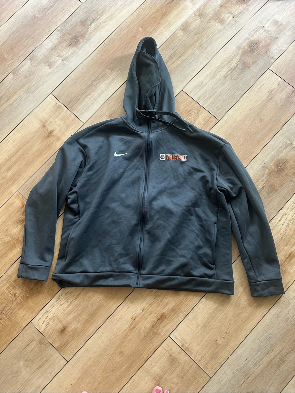 Nike Black Full-Zip Hoodie Jacket - Volleyball Logo